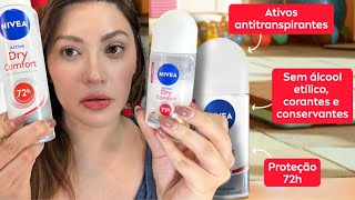 Desodorante antitranspirante NIVEA Active Dry Comfort Nova fórmula  Resenha sincerona [upl. by Tnecillim]