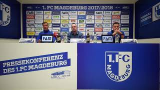 Pressekonferenz vor dem Spiel FSV Zwickau gegen 1 FC Magdeburg [upl. by Ferrick795]