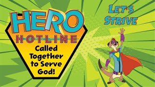 Lets Strive  Lyric Video  Hero Hotline VBS 2023 Eden UB Church [upl. by Annah551]