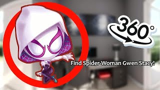 SpiderWoman Gwen Stacy from SpiderVerse 360°  Finding Challenge  VR360° Experience [upl. by Kuhlman93]