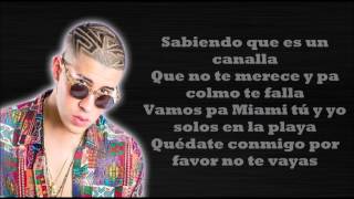 EL AMANTE Remix Nicky Jam ft Ozuna y Bad Bunny LETRA [upl. by Nereus]