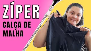 Como TROCAR ZÍPER DE CALÇA FEMININA  malha  passo a passo [upl. by Abdul]