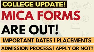 MICA forms are out  Important dates MICAT cutoffs Admission process Placements  Apply or not [upl. by Fotina789]