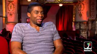 Chadwick Boseman interview for Get On Up [upl. by Shaff661]