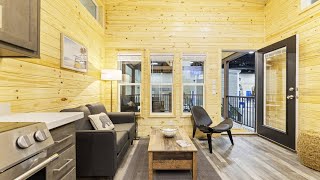 Explore the incredibly beautiful Creekside Cabin with rustic interiors and modern features [upl. by Hoseia]