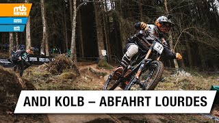 Andi Kolb – GoPro Run Lourdes Downhill World Cup 2022 [upl. by Suravart]