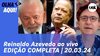 🔴 Reinaldo Azevedo ao vivo Chiquinho Brazão citado no caso Marielle veto de Lula e  Olha Aqui [upl. by Arahsal]