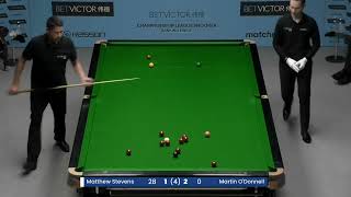 Champion League Snooker 2024 Matthew Stevens vs Martin ODonnell Fr4 [upl. by Ocirled]