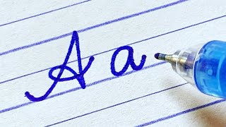 How to write English capital and small letters  Cursive writing a to z Cursive abcd  letters abcd [upl. by Dewain528]