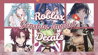 ROBLOX  Bloxburg amp Royale High  Genshin Impact Decals Ids Part 7 [upl. by Clardy]