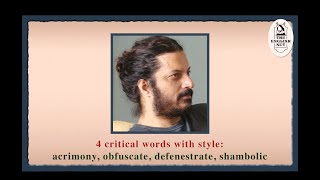 4 critical English words acrimony obfuscate defenestrate shambolic [upl. by Yevrah]