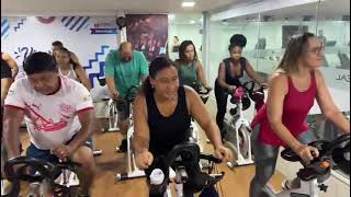 treino hiit na bike spinning academiaideal [upl. by Yeltrab]