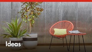 DIY Corrugated Iron Feature Wall  DIY At Bunnings [upl. by Georgeanna433]