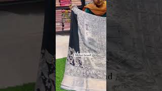 Exclusive jute kalamkari print sarees 🌹Nice Kalamkari pallu amp contrast printed blouse 1050 [upl. by Starkey950]