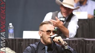 Conor McGregor blasts Cowboy Cerrone and RDA for quotStuck in the mud divisionquot [upl. by Linzer]