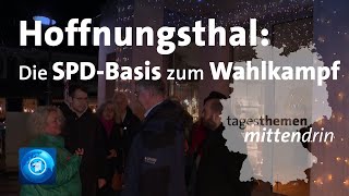 Hoffnungsthal Rösrath Die SPDBasis zum Wahlkampf  tagesthemen mittendrin [upl. by Sitelc]