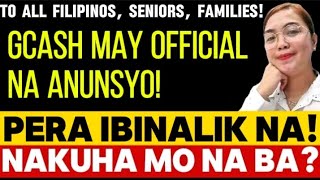 GCASH MAY OFFICIAL NA ANUNSYO PERA IBINALIK NA [upl. by Loraine859]