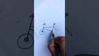 cycle 🚲 drawing technique art draw reels shortsfeed [upl. by Notsej]