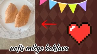 midye baklava kolay tatlı [upl. by Ginni]