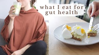 what I eat in a day for GUT HEALTH  healthy meals  snacks [upl. by Dorine]