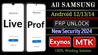 Samsung Frp Bypass 2024  Android 121314  New Security 2024  Factory Reset Protection Bypass [upl. by Waring]