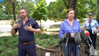 Brisbane flood update 01 March 2022 [upl. by Aynnek]