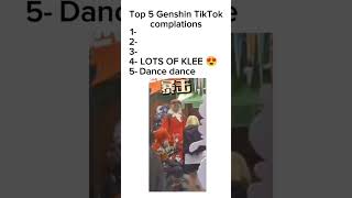 Top 5 Genshin impact tiktok compilations part 3 genshinimpact [upl. by Nyrahtak213]