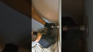 Replacing a toilet shut off valve 💦🚽 Plumber Plumbing DIY Handyman Tools Shorts HowTo [upl. by Xonel]