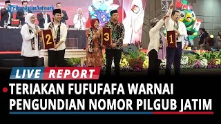 Teriakan Fufufafa Menggema saat Pengundian Nomor Urut Pilgub Jatim 2024 [upl. by Eiramlehcar]