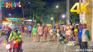 PRÉ CARNAVAL FIM DE FESTA A NOITE EM OLINDA  PE Domingo 4 de fevereiro de 2024 [upl. by Bibbie]