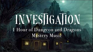 1 Hour of Dungeon and Dragons Mystery Music  Investigation  DnD Ambient Suspense Themes [upl. by Obaza]