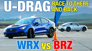 UDRAG 2022 Subaru BRZ vs 2022 Subaru WRX [upl. by Anal]