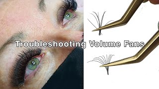 Trouble Making Fans for Volume Lashes Try these Tips n Tricks [upl. by Nerraf]