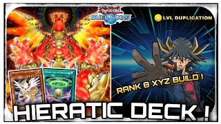 HIERATIC Deck  XYZ Rank 8 Build  YuGiOh  Duel Links [upl. by Ferde]