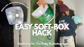 Achieve Perfect Lighting DIY Softbox Tutorial [upl. by Tillman698]