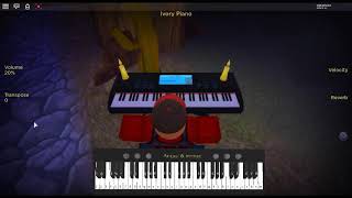 Amor Foda by Bad Bunny on a ROBLOX piano [upl. by Chabot]