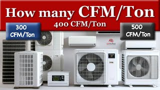 How Many CFM per Ton [upl. by Llennahs101]