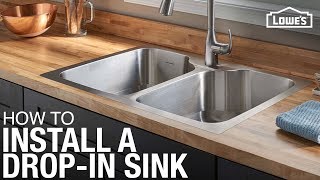 How to Install a Dropin Kitchen Sink [upl. by Oza]