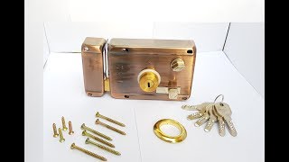 Main Gate Rim Cylinder Lock for Metal Doors Features [upl. by Kiki]