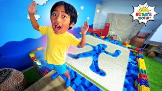 Ryan jumping through impossible shapes challenge [upl. by Estel675]