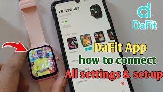 da fit smartwatch how to connect fire boltt da fit app se photo kaise lagaye [upl. by Harlen767]