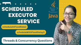 What is Scheduled Executor Service  scheduleAtFixedRate  scheduleWithFixedDelay  Java Concurrency [upl. by Sumner]