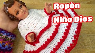 ROPÓN para Niño Jesús ¡¡Muy Bonito😇 Niño Dios crochet [upl. by Yrocal91]