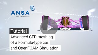 Advanced CFD meshing of a Formulatype car and OpenFOAM simulation [upl. by Ahser300]