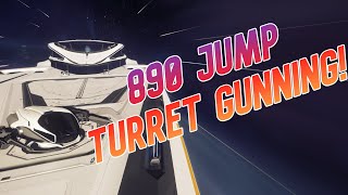 Star Citizen 316  890 Jump Turret Gunning [upl. by Htebsle]