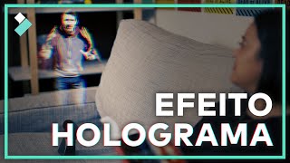 Tutorial Como fazer efeito HOLOGRAMA em vídeos  Wondershare Filmora [upl. by Stavro627]