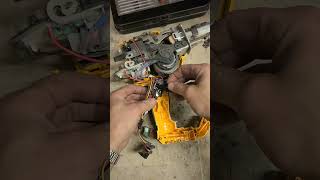 Common dewalt nail gun fault Dirty switch contacts needs cleaning Dewalt asmr cleaning tools [upl. by Andrews]