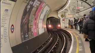 Northbound Northern Line Train at Embankment Station [upl. by Reifel]