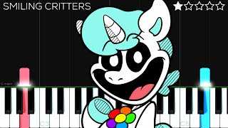 CraftyCorn Song  Smiling Critters  EASY Piano Tutorial [upl. by Neeli]