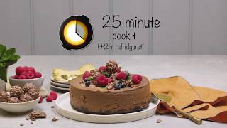 How to make Baked Chocolate Cheesecake with Crockpot® Express XL Pressure Multicooker [upl. by Stargell]